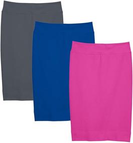 img 3 attached to KIDPIK Girls Pencil Skirts Bundle 👧 for Girls' Clothing in Skirts & Skorts