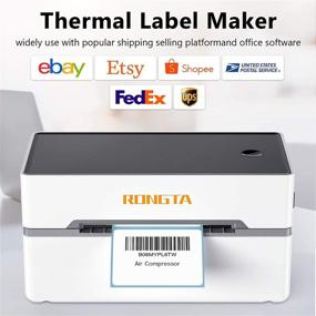 img 3 attached to 🖨️ Rongta Barcode Printer for Sticky Notes, Labels, and QR Codes - High Speed 180mm/s, Windows & MAC Compatible - Ideal for Ebay, FedEx, UPS, Shopify, Etsy