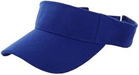 img 4 attached to 🧢 DealStock Plain Adjustable Cap - Unisex Sport Sun Visor in One Size with Over 29 Color Options