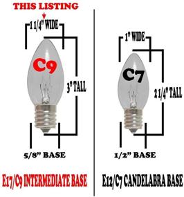 img 2 attached to 🎄 C9 Outdoor Christmas Replacement Bulbs: Novelty Lights - 25 Pack for Industrial Electrical Lighting