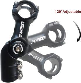 img 1 attached to 🚲 UPANBIKE Adjustable Bike Stem Riser: Enhance Comfort & Flexibility for Mountain Bikes, Road Bikes, MTB, BMX - 120 Degree, 25.4mm/31.8mm