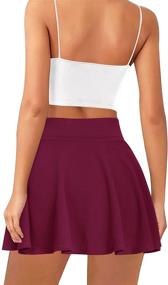 img 3 attached to 👗 Waisted Pleated Skirts with Skater Pockets – Stylish Girls' Clothing for Skirts & Skorts