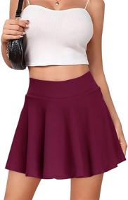 img 4 attached to 👗 Waisted Pleated Skirts with Skater Pockets – Stylish Girls' Clothing for Skirts & Skorts