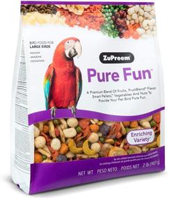 img 4 attached to 🦜 ZuPreem Pure Fun Bird Food for Large Birds - 2 lb (2-Pack) | Nutritious Blend for Amazons, Macaws, Cockatoos