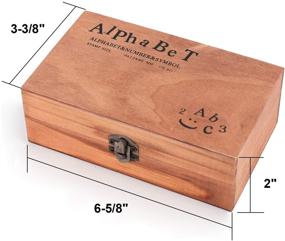 img 3 attached to 🖌️ Набор Tosnail Rustic Mini Wood Rubber Stamps: 70 штук с коробкой для хранения для скрапбукинга, изготовления открыток и ремесел.