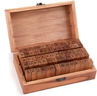 🖌️ tosnail rustic mini wood rubber stamps: 70-piece set with storage box for scrapbooking, card making, and crafts logo