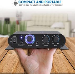 img 2 attached to 🔊 Enhance Your Home Audio with the Pyle PFA330BT Wireless Bluetooth Home Audio Amplifier - 90W Dual Channel Mini Portable Power Stereo Sound Receiver
