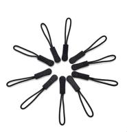 🔌 dadam zipper pull replacement set of 10 - durable zipper puller for various uses - enhanced zipper tab, cord pulls, and zip fixer - black zipper pulls for luggage, backpacks, jackets, purses, and handbags logo