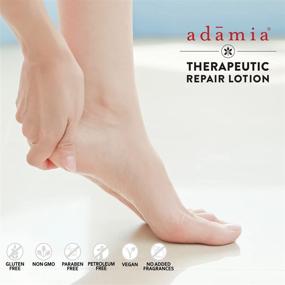 img 1 attached to 👣 Adamia Therapeutic Repair Foot Cream - Macadamia Nut Oil & Promega-7, 4 oz Tube - Fragrance-Free, Paraben-Free, Non-GMO