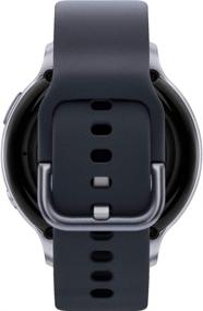 img 1 attached to SAMSUNG Galaxy Watch Active2 (Aqua Black, R820-44mm) 📱 with Bluetooth, Silicon Strap, and Aluminum Bezel - International