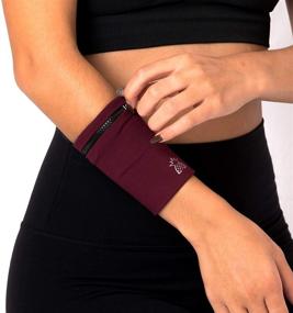 img 2 attached to Wrist Wallet Unisex Large - Wrist Locker - Phone Wrist Storage Band For Travel