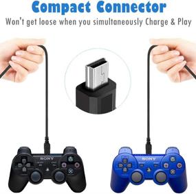 img 1 attached to 10ft PS3 Controller Charging Cable, USB 2.0 Type A to Mini B Sync Cord for Sony Playstation 3 PS3/ PS3 Slim/PS Move Controllers, Cell Phones, Digital Cameras, TI-84 Plus CE - 2 Pack