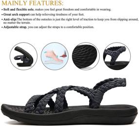 img 1 attached to Comfortable Sandals Lightweigh Warerproof Vacation Women's Shoes