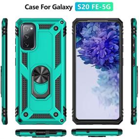 img 3 attached to 📱 SKTGSLAMY Samsung Galaxy S20 FE Case with Screen Protector - Mint | Drop Tested Cover, Magnetic Kickstand, Car Mount | Military Grade Protection for Samsung S20 FE 5G