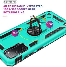 img 2 attached to 📱 SKTGSLAMY Samsung Galaxy S20 FE Case with Screen Protector - Mint | Drop Tested Cover, Magnetic Kickstand, Car Mount | Military Grade Protection for Samsung S20 FE 5G