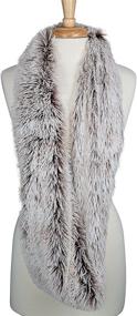 img 2 attached to 🧣 Fashionable Women's Thick Scarf for Chilly Weather - Faux Fun Fur Chic Infinity Loop Circle Scarf, from SPUNKYsoul Collection