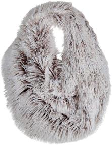 img 4 attached to 🧣 Fashionable Women's Thick Scarf for Chilly Weather - Faux Fun Fur Chic Infinity Loop Circle Scarf, from SPUNKYsoul Collection