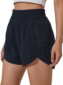 img 4 attached to Stay Comfortable and Stylish during Workouts with BMJL Women's High Waisted Running Shorts with Pockets - Quick Dry Athletic Pants