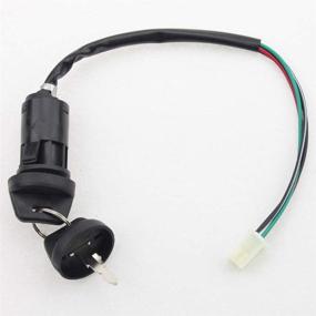 img 1 attached to High-Quality 4-Wire Ignition Switch Key Set for TaoTao SUNL 🔑 ATV, Dirt Bike & Electric Scooter - 50cc to 250cc Capable!