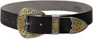 🐄 genuine leather cowgirl western embossed women's belt accessories logo