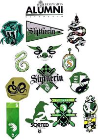 img 1 attached to 🐍 Conquest Journals Harry Potter Slytherin Vinyl Stickers: Set of 50, Waterproof & UV Resistant - Potterfy All Your Gadgets!