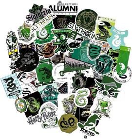 img 4 attached to 🐍 Conquest Journals Harry Potter Slytherin Vinyl Stickers: Set of 50, Waterproof & UV Resistant - Potterfy All Your Gadgets!