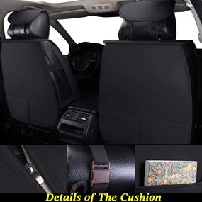 img 2 attached to Coverado Leather Waterproof Automotive Universal Interior Accessories for Seat Covers & Accessories