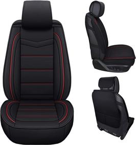 img 3 attached to Coverado Leather Waterproof Automotive Universal Interior Accessories for Seat Covers & Accessories