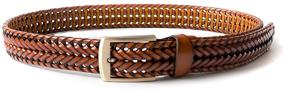 img 2 attached to 👔 XingCHi High-Quality Braided Genuine Leather Brown Men's Accessories and Belts: Premium Style and Durability