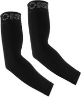 💪 large/x-large black athletec sport compression arm sleeve (one pair) 20-30 mmhg logo