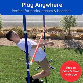 img 3 attached to 🎉 Giggle N Go Limbo: Fun Outdoor Games for Adults & Family - Perfect for Kids' Parties, Backyards, Lawns, & All Ages