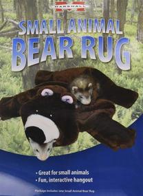 img 2 attached to Marshall Small Animal Bear Rug: Cozy 24x20 inch Fleece Bed and Tunnel Toy for Ferrets and Other Small Pets