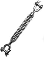 🔧 marinenow 1/4"x4" open body jaw jaw marine turnbuckle - 316 stainless steel (pack of 1, 2, 4, or 6) - enhanced for seo логотип