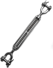 img 1 attached to 🔧 MarineNow 1/4"x4" Open Body Jaw Jaw Marine Turnbuckle - 316 Stainless Steel (Pack of 1, 2, 4, or 6) - Enhanced for SEO