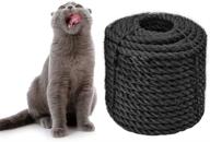 🐱 sisal rope: the ultimate solution for cat scratcher repair and replace - diy scratching furniture, cat tree, scratch carpet & mat, cat kicker toys. 100% natural jute/sisal logo