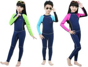 img 2 attached to 🏊 Cokar 2mm Neoprene Wetsuit: Ideal One Piece Swimsuit for Kids Boys Girls (FBA)