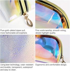 img 1 attached to 💎 Illuminating Beauty: Iridescent Cosmetic Waterproof Organizer Revealed!