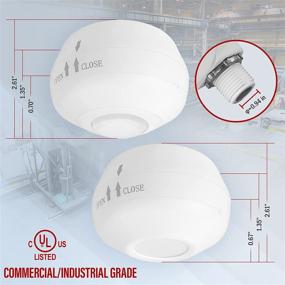 img 3 attached to 🏭 ENERLITES High Bay Ceiling Motion Sensor, PIR Ceiling Sensor with 360° Field of View and 2800 Sq Ft Coverage, 120-277VAC, Neutral Wire Required, Commercial/Industrial Grade, MPC-50H, White