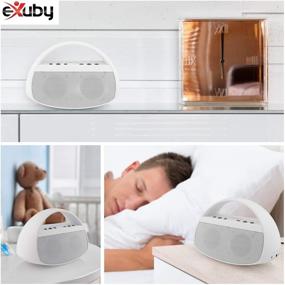 img 3 attached to 🔊 Sleep Sound Machine for Adults - 20 Soothing Sounds: Fan, Rain, Ocean, Office & More - Stylish Bluetooth Speaker - Crisp Stereo Sound - Matte White