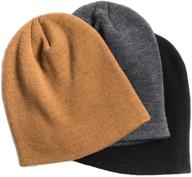 🧢 men's 3 pack beanie set by muk luks logo