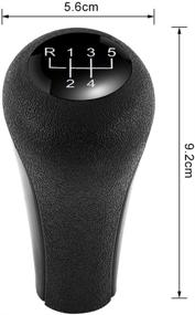 img 3 attached to 🚗 Black Car Gear Shifter Knob Stick Head Lever - Manual 5 Speed Shift Knob for E28 E30 E34 E36