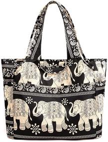 img 4 attached to 👜 Женская сумка Lavogel на плечо, многофункциональная, 01 черная: стильные сумки и кошельки для женщин