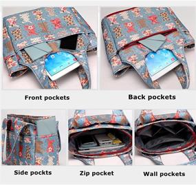 img 1 attached to 👜 Женская сумка Lavogel на плечо, многофункциональная, 01 черная: стильные сумки и кошельки для женщин
