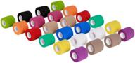 🌈 fricare self-adhesive bandage: elastic athletic/vet tape for wrist - rainbow, 24 pack logo