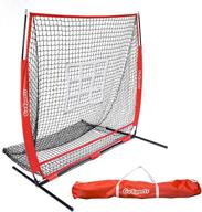 ⚾️ gosports 5'x5' baseball & softball practice net with bow frame: ideal for pitching, fielding & all skill levels логотип