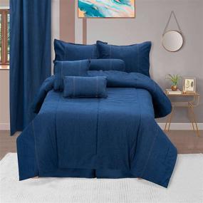 img 2 attached to Springfield Bedding American Denim Comforter