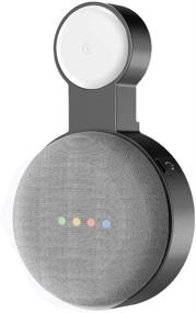 img 3 attached to Крепление для Google Home Mini на стену для экономии места, черное - аксессуар для Google Home Mini Voice Assistant от Baaletc Outlet Wall Mount