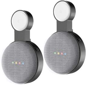 img 4 attached to Крепление для Google Home Mini на стену для экономии места, черное - аксессуар для Google Home Mini Voice Assistant от Baaletc Outlet Wall Mount