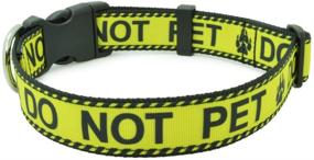 img 4 attached to 🐶 Durable DWOOFG Dog Collar for Medium Large Dogs: Emotional Support in Training - Lettered Service Dog, Mama Declares Me Special! DO NOT PET