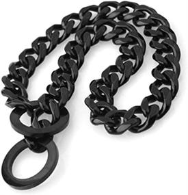 img 3 attached to Heavy Duty 15mm Solid Stainless Steel Dog Choke Chain Collar for Pit Bull, Mastiff, Bulldog, & Big Breeds - 12 to 34 Inches (26 inch Chain - Suggested for Dog with 22 inch Neck)